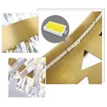 Подвесная люстра 9967P/R/D800 gold