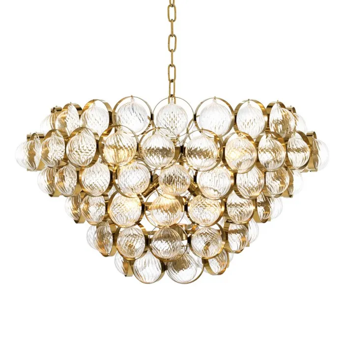 Подвесной светильник DeLight Collection Opera KM0930P-8 brass Цвет арматуры латунь Цвет плафонов прозрачный от ImperiumLoft