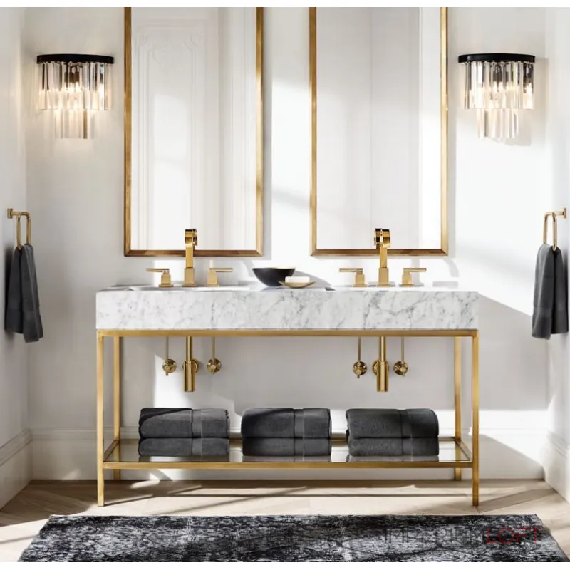 Накладной светильник DeLight Collection 1920s Odeon KR0387W-2B black/clear Цвет арматуры черный Цвет плафонов прозрачный от ImperiumLoft Накладной светильник DeLight Collection 1920s Odeon KR0387W-2B black/clear Цвет арматуры черный Цвет плафонов прозрачный от ImperiumLoft