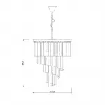 Подвесной светильник DeLight Collection Helix KR0262P-10 black/clear от ImperiumLoft