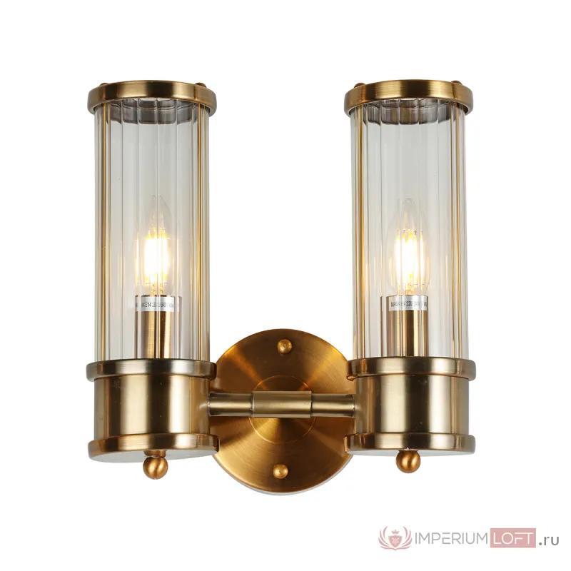Настенный светильник Claridges 2C brass от ImperiumLoft
