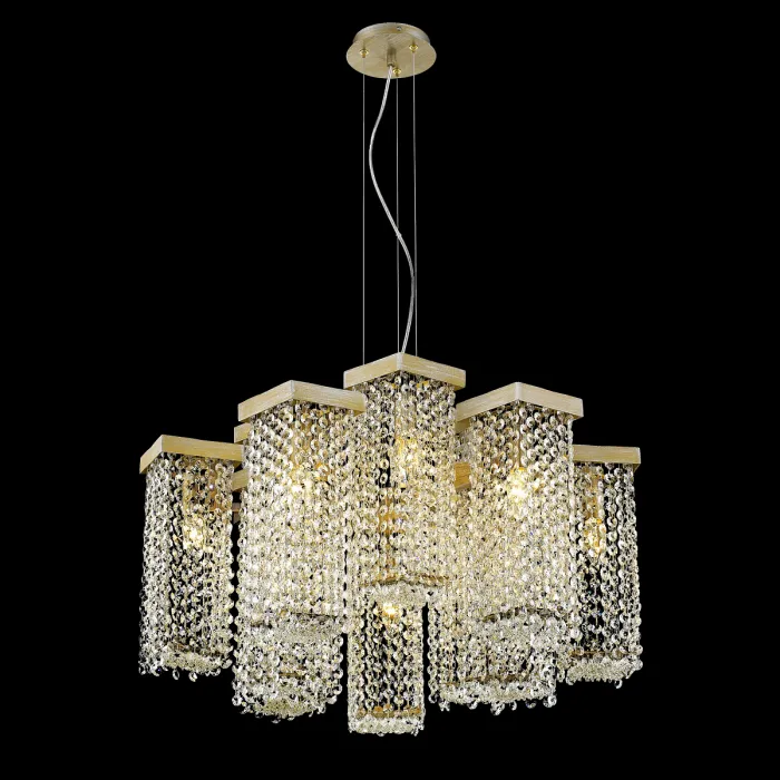Подвесная люстра DeLight Collection 68065 P68065-12 gold Цвет арматуры золото Цвет плафонов золото от ImperiumLoft