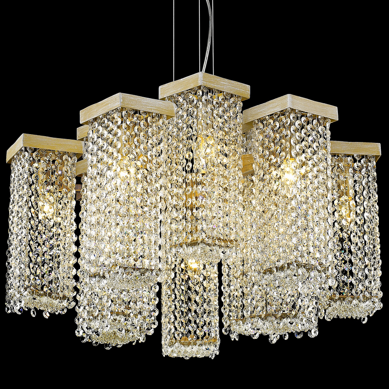 Подвесная люстра DeLight Collection 68065 P68065-12 gold Цвет арматуры золото Цвет плафонов золото от ImperiumLoft