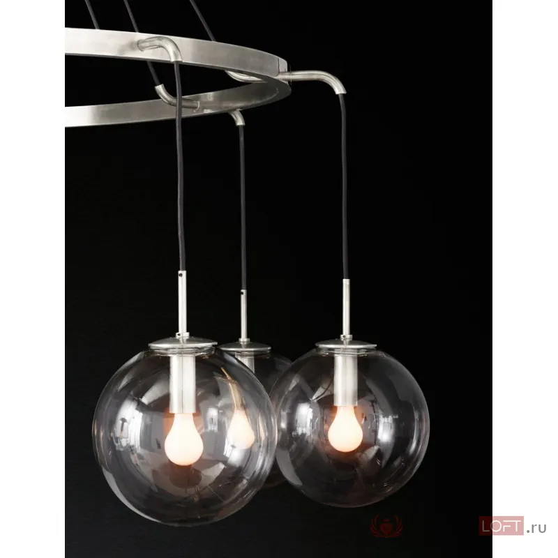 Подвесной светильник DeLight Collection Languedoc KG0838P-6 Цвет арматуры хром Цвет плафонов прозрачный от ImperiumLoft