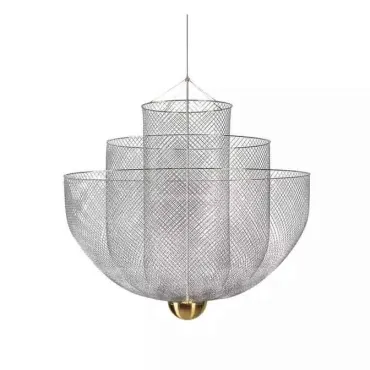 Подвесная люстра MESHMATICA D90 Silver