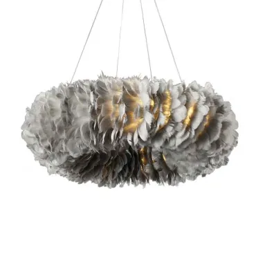 Подвесная люстра Plumage D80 Grey