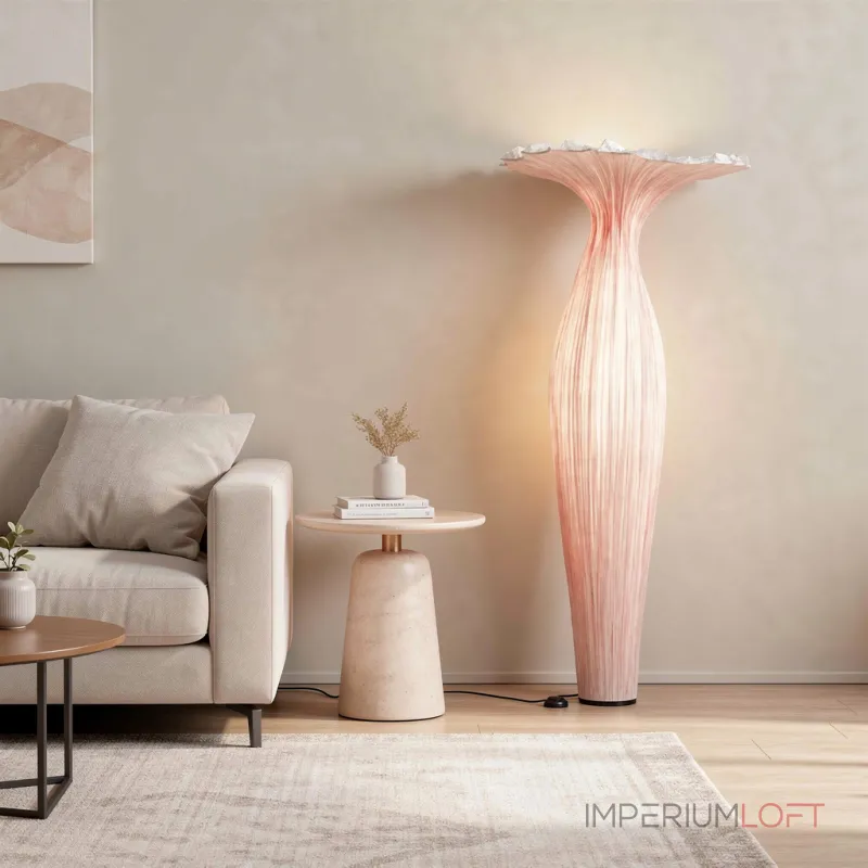 Торшер Aqua Creations Morning Glory H180 Pink с изящным текстильным плафоном Торшер Aqua Creations Morning Glory H180 Pink с изящным текстильным плафоном