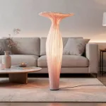 Торшер Aqua Creations Morning Glory H180 Pink с изящным текстильным плафоном