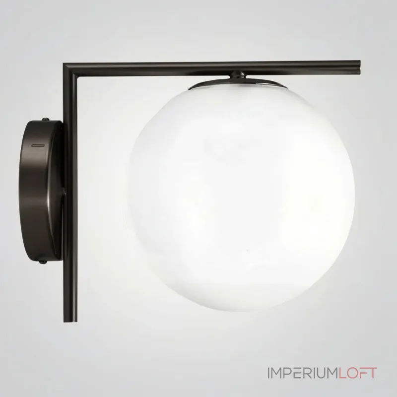 Бра FlexIC Lights Family Michael Anastassiades Black со стеклянным плафоном в форме шара Бра FlexIC Lights Family Michael Anastassiades Black со стеклянным плафоном в форме шара