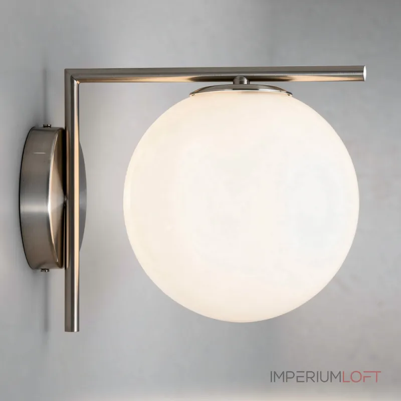 Бра FlexIC Lights Family Michael Anastassiades Chrome со стеклянным плафоном в форме шара