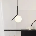 Подвесной светильник FlexIC Lights Family Michael Anastassiades D25 Black со стеклянным плафоном в форме шара