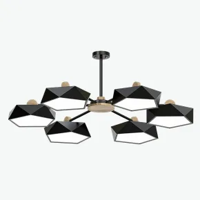 Люстра на штанге GEOMETRIC CH 6 Black