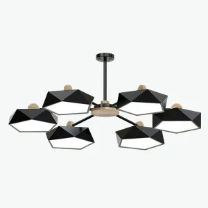 Люстра на штанге GEOMETRIC CH 6 Black