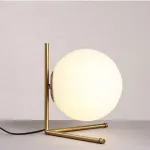 Настольная лампа STEM TAB D22,5 Gold со стеклянным шаром