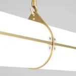 Подвесной светильник Roll and Hill Endless Straight Brass L128 с акриловым плафоном