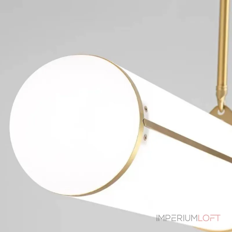 Подвесной светильник Roll and Hill Endless Straight Brass L128 с акриловым плафоном