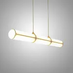 Подвесной светильник Roll and Hill Endless Straight Brass L128 с акриловым плафоном