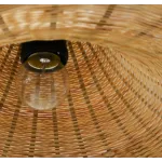Подвесной светильник Straw Hat Pendant D60 из плетеного ротанга