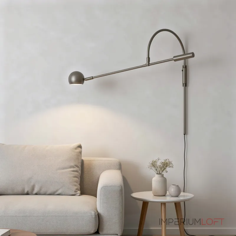 Бра Restoration Hardware ORBITER II Wall lamp Black с поворотным плафоном Бра Restoration Hardware ORBITER II Wall lamp Black с поворотным плафоном