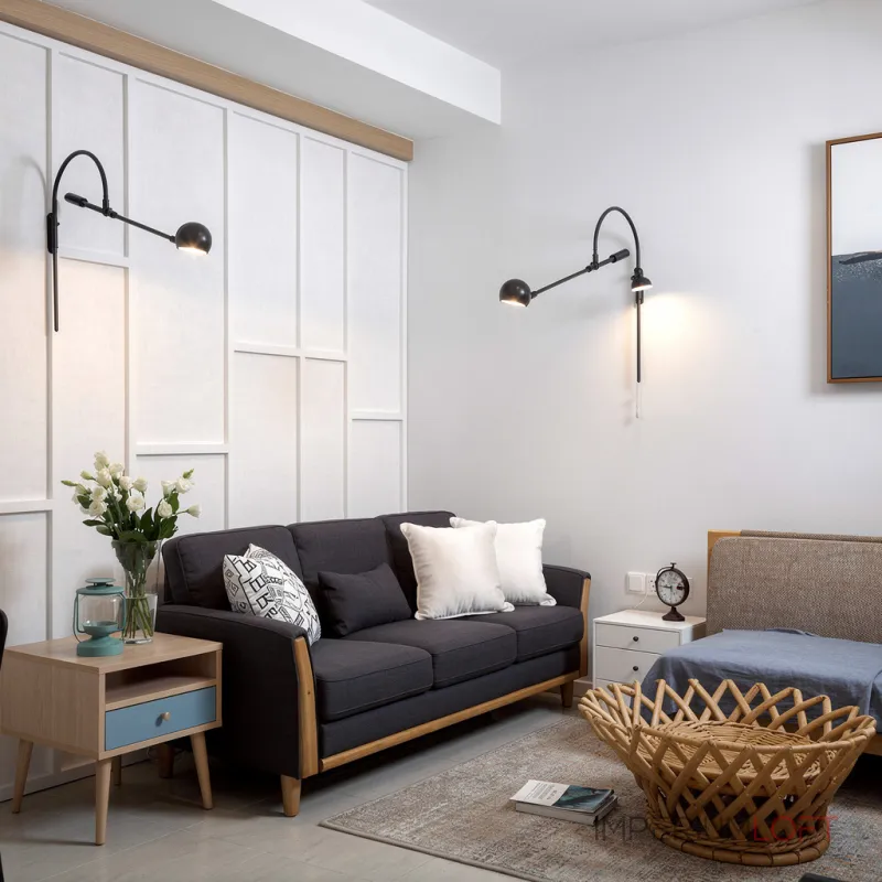 Бра Restoration Hardware ORBITER II Wall lamp Black с поворотным плафоном Бра Restoration Hardware ORBITER II Wall lamp Black с поворотным плафоном