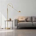 Торшер Restoration Hardware ORBITER II Task Floor Brass с поворотным плафоном