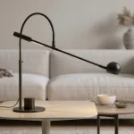 Настольная лампа Restoration Hardware ORBITER II desk lamp Black с поворотным плафоном
