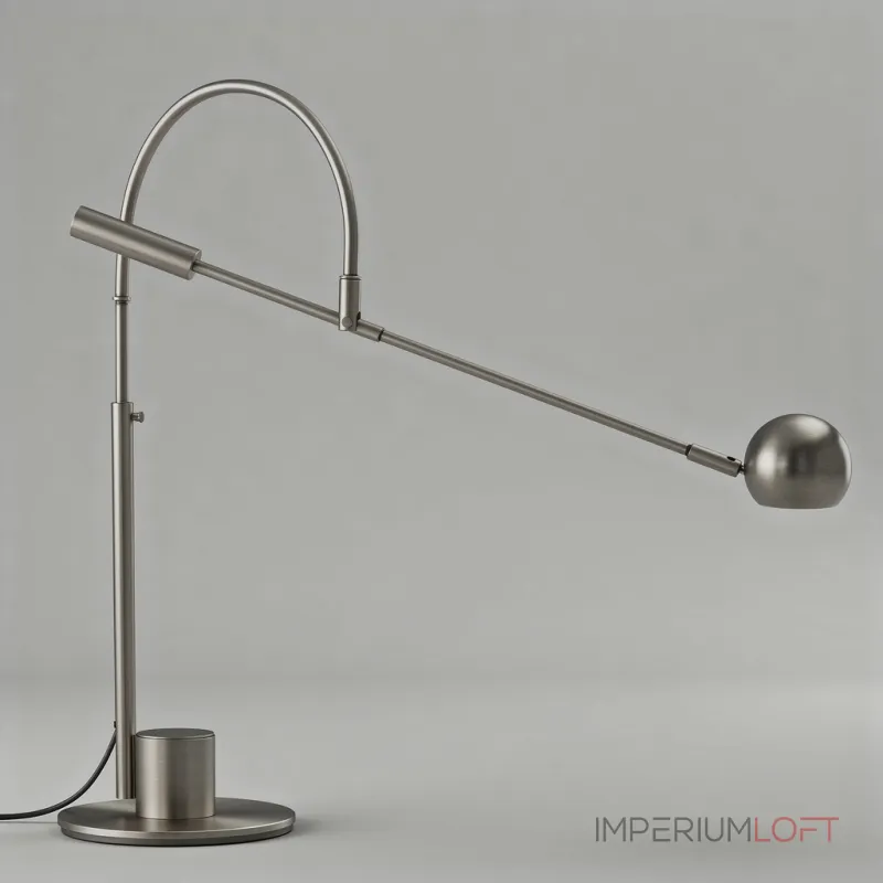 Настольная лампа Restoration Hardware ORBITER II desk lamp Black с поворотным плафоном