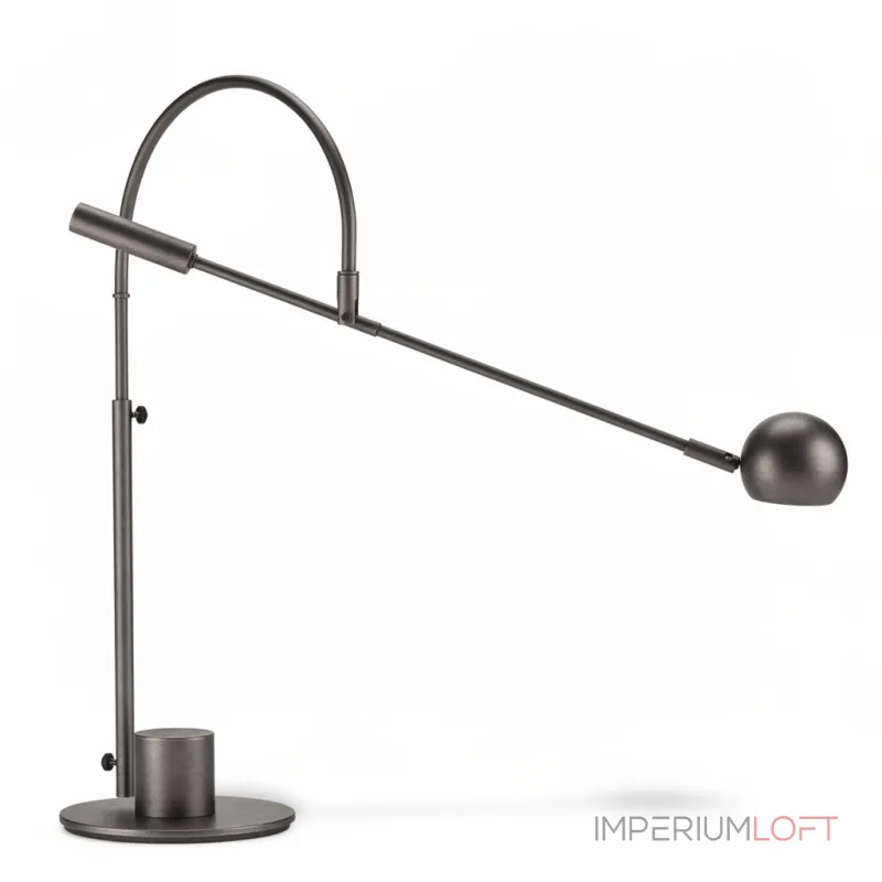 Настольная лампа Restoration Hardware ORBITER II desk lamp Black с поворотным плафоном