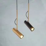 Подвесной светильник UNA Gold с поворотным плафоном и направленным светом