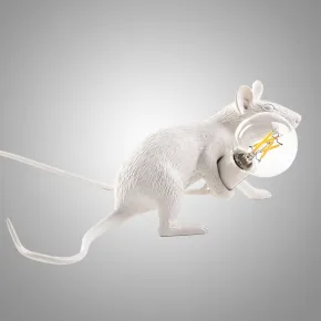 Настольная лампа Mouse Lying White