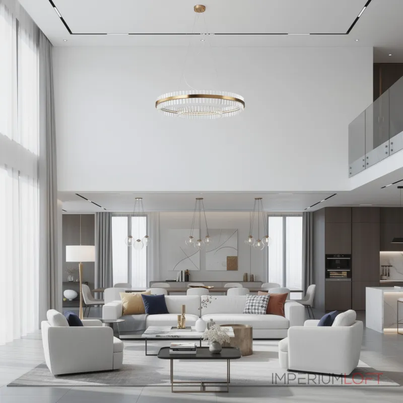 Подвесная люстра Saturno Not Baroncelli Suspension D100 со стеклянным плафоном