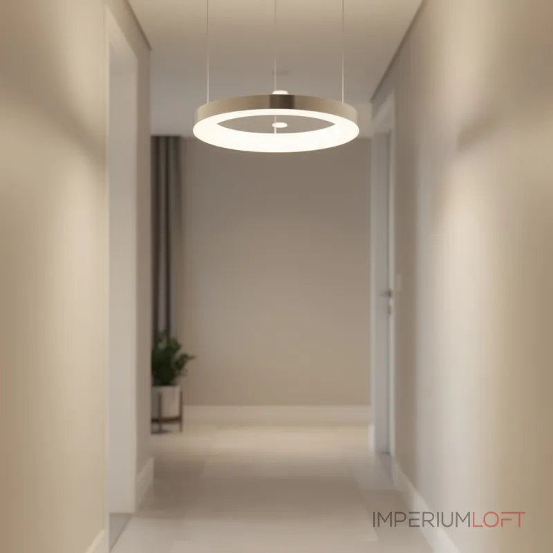 Подвесная люстра Light Ring Horizontal D40 Хром с акриловым плафоном Подвесная люстра Light Ring Horizontal D40 Хром с акриловым плафоном