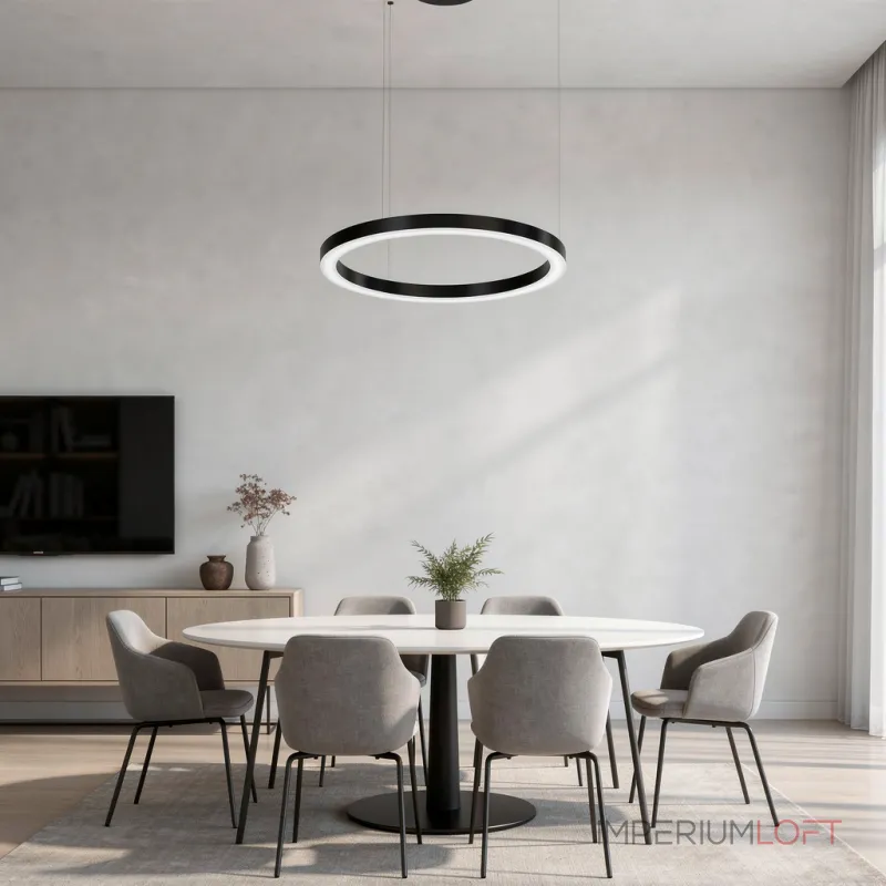 Подвесная люстра Light Ring Horizontal D80 Чёрный с акриловым плафоном
Подвесная люстра Light Ring Horizontal D80 Чёрный с акриловым плафоном