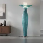 Торшер Aqua Creations Morning Glory H110 Blue с изящным текстильным плафоном