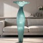 Торшер Aqua Creations Morning Glory H180 Blue с изящным текстильным плафоном