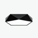 Потолочный светодиодный светильник GEOMETRIC Black D40  в лаконичном строгом стиле