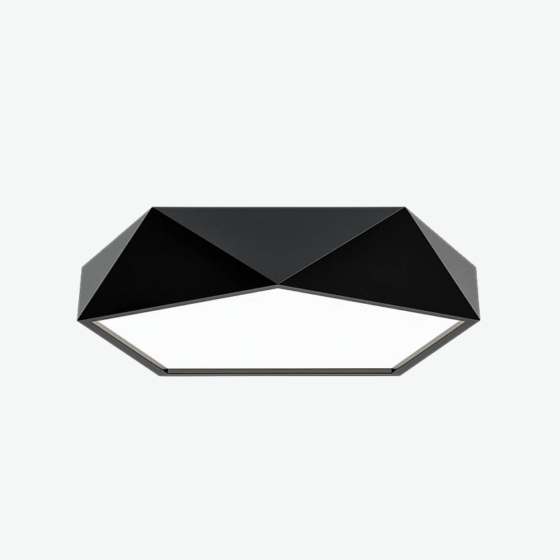 Потолочный светодиодный светильник GEOMETRIC Black D40 в лаконичном строгом стиле Потолочный светодиодный светильник GEOMETRIC Black D40 в лаконичном строгом стиле