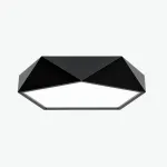 Потолочный светодиодный светильник GEOMETRIC Black D50  в лаконичном строгом стиле