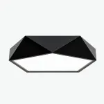 Потолочный светодиодный светильник GEOMETRIC Black D60  в лаконичном строгом стиле