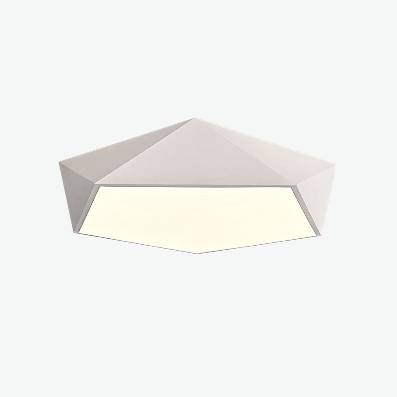 Потолочный светодиодный светильник GEOMETRIC White D40 в лаконичном строгом стиле Потолочный светодиодный светильник GEOMETRIC White D40 в лаконичном строгом стиле