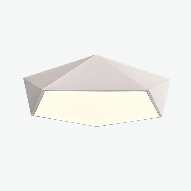 Потолочный светодиодный светильник GEOMETRIC White D50 в лаконичном строгом стиле Потолочный светодиодный светильник GEOMETRIC White D50 в лаконичном строгом стиле
