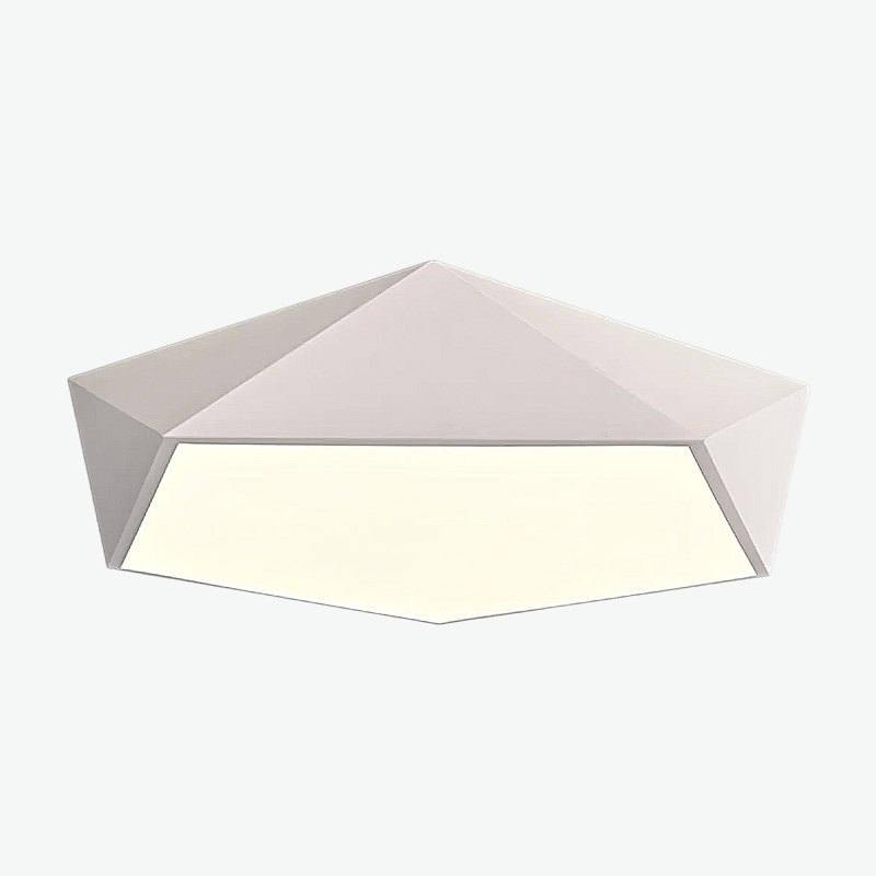 Потолочный светодиодный светильник GEOMETRIC White D60 в лаконичном строгом стиле Потолочный светодиодный светильник GEOMETRIC White D60 в лаконичном строгом стиле