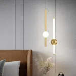 Подвесной светильник broom ORION GLOBE LIGHT gold D L600 современного дизайна