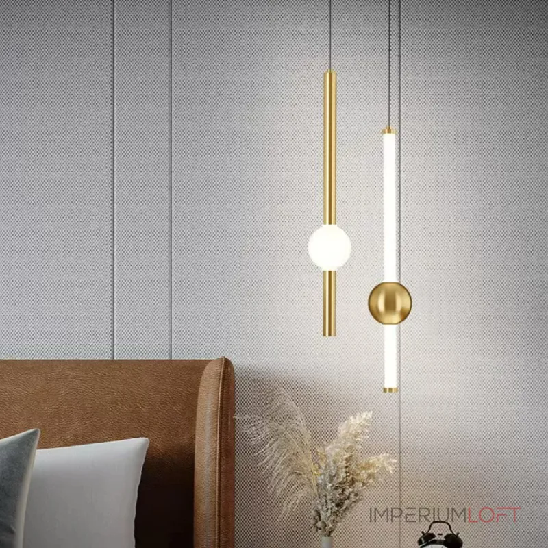 Подвесной светильник broom ORION GLOBE LIGHT gold D L600 современного дизайна