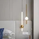Подвесной светильник broom ORION GLOBE LIGHT gold D L600 современного дизайна