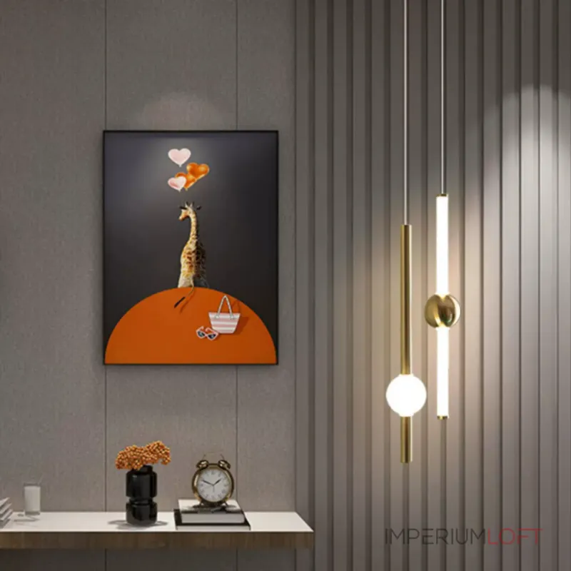 Подвесной светильник broom ORION GLOBE LIGHT gold D L600 современного дизайна