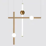 Подвесной светильник broom ORION GLOBE LIGHT gold D L600 современного дизайна