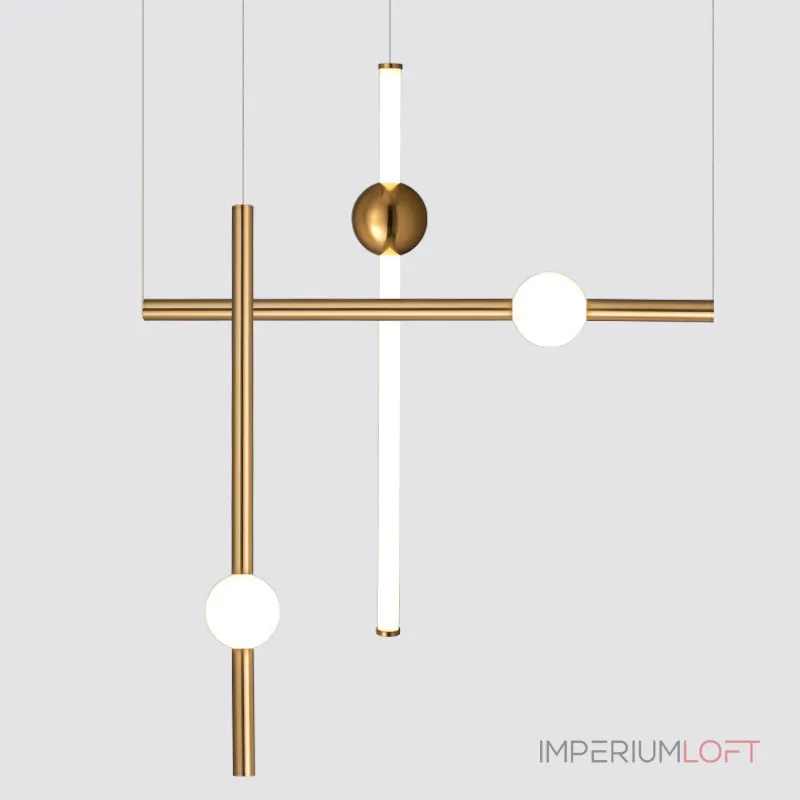 Подвесной светильник broom ORION GLOBE LIGHT gold D L600 современного дизайна