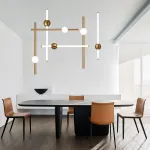 Подвесной светильник broom ORION GLOBE LIGHT gold D L600 современного дизайна