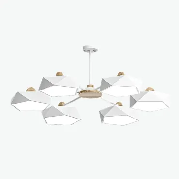 Люстра на штанге GEOMETRIC CH 6 White Люстра на штанге GEOMETRIC CH 6 White